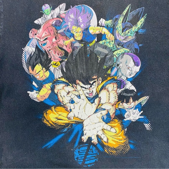 Dragon Ball Z Vintage Shirt Mens Small Goku Graphic Tee Y2K 2000s Anime Manga - Picture 2 of 5